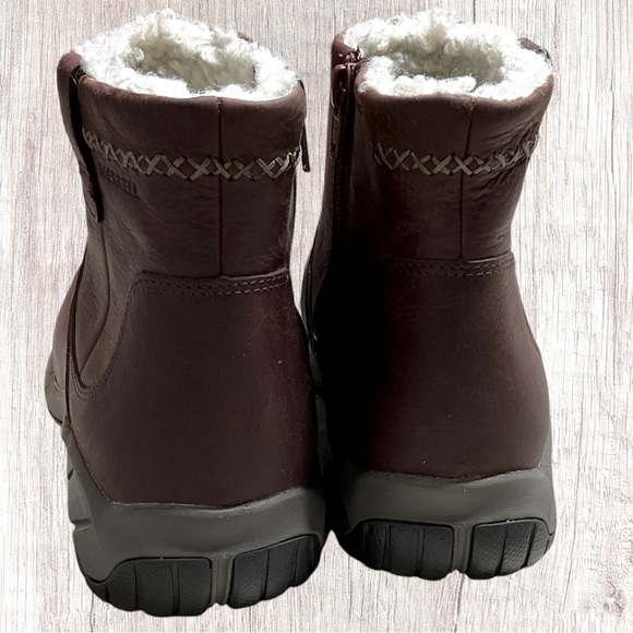 Merrell Womens Size 10 Encore 4 Waterproof Bluff Zip Polar Sable Winter Boots - Picture 8 of 12